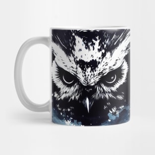 Owl Bird Wild Nature Free Spirit Art Brush Painting Mug